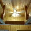ceiling fan in northern Michigan tree house